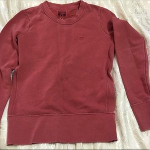 faded red converse sweater